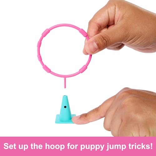 Barbie and Stacie to The Rescue Doll & Playset, Puppy Obstacle Course with Doll, 3 Dog Figures & 18 Accessories
