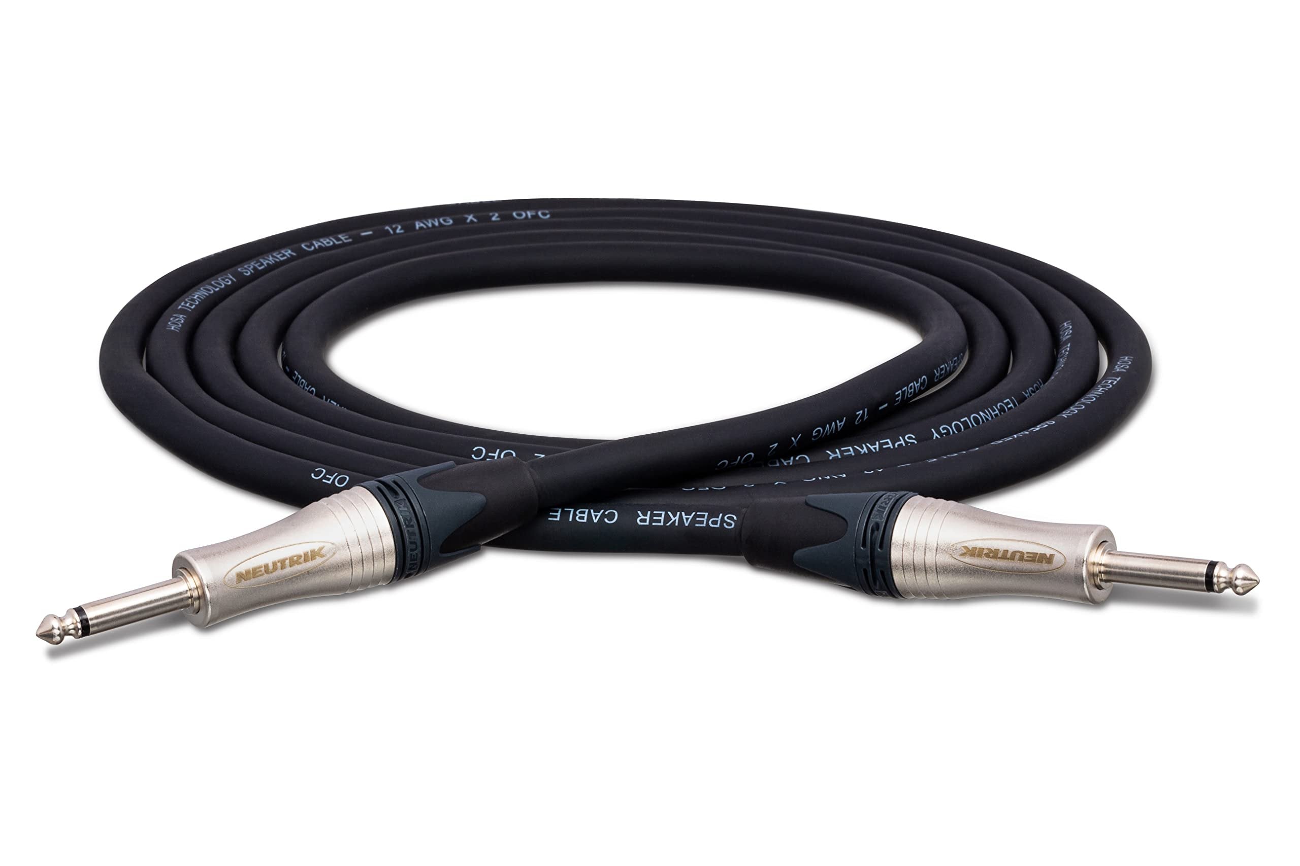 Hosa SKJ-225 Edge Speaker Cable - 1/4 inch TS to 1/4 inch TS - 25 foot
