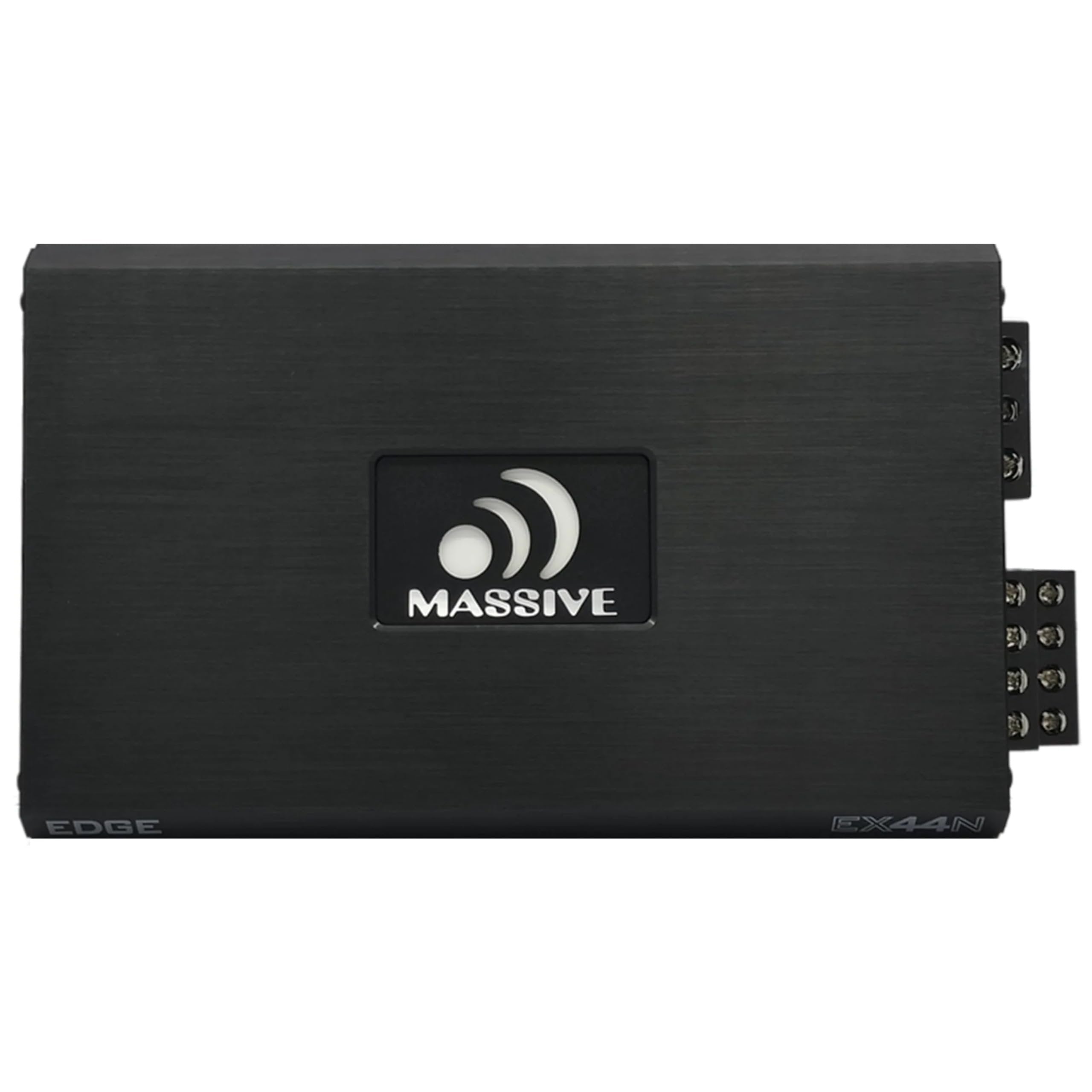 Massive Audio EX44N - Midrange Speaker Amplifier, 100 Watts x 4 RMS, 4-Ohm, 4-Channel Class A/B Amplifier, Built-in Auto Sensing Turn-on via Hi-Input