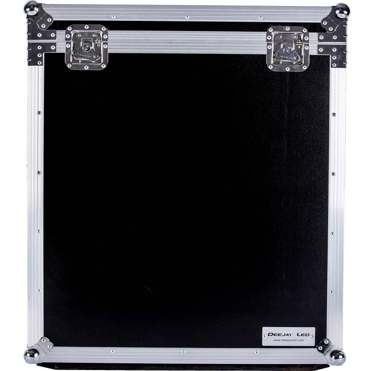 Deejay LED Fly Drive Case 10U Space Slant Mixer Rack / 10U Space Vertical Rack System with Full AC Door