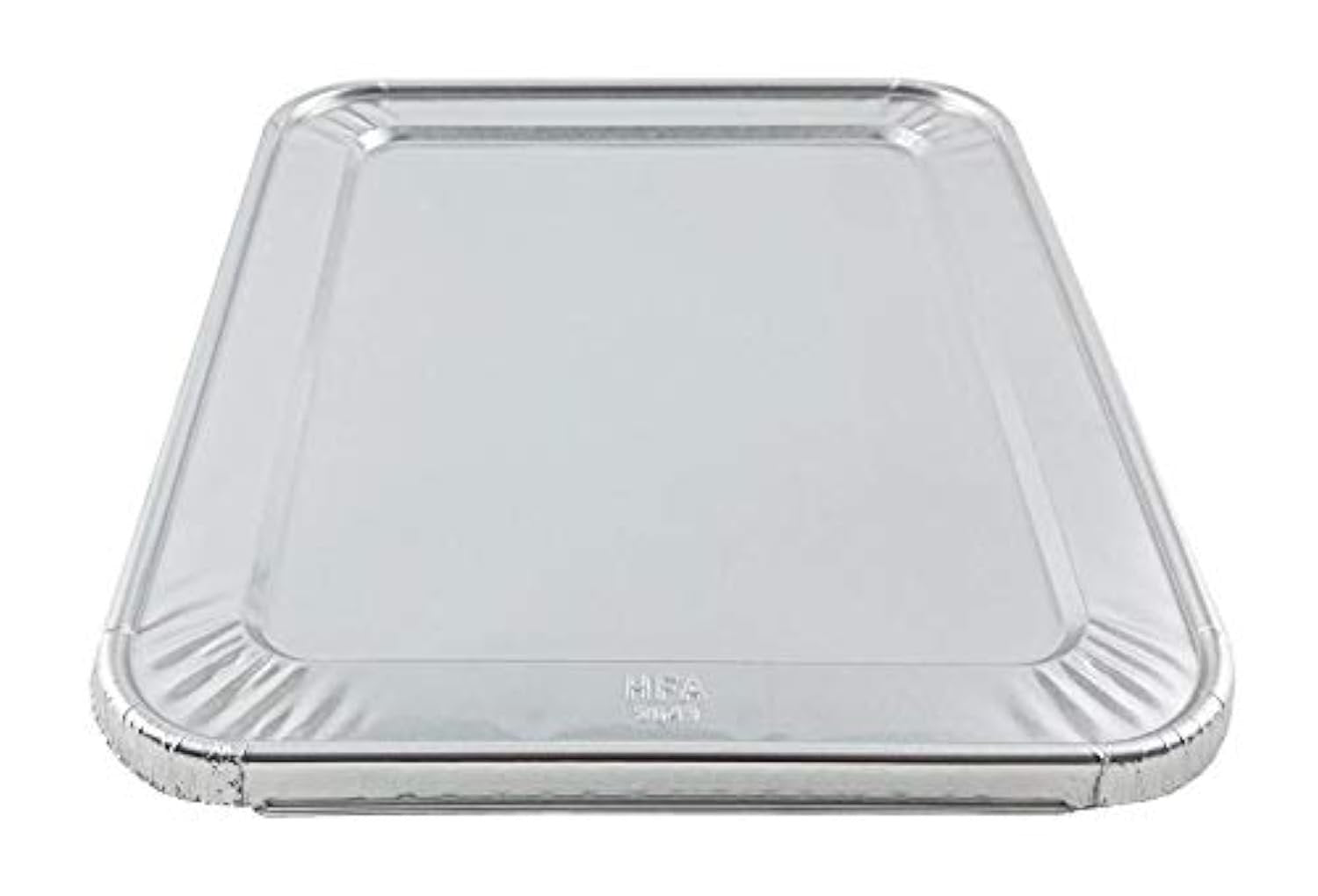 Premium Silver Aluminum Pan Lids - Half Size (Pack of 5) - Durable & Sleek Design - Perfect Fit for Various Pans