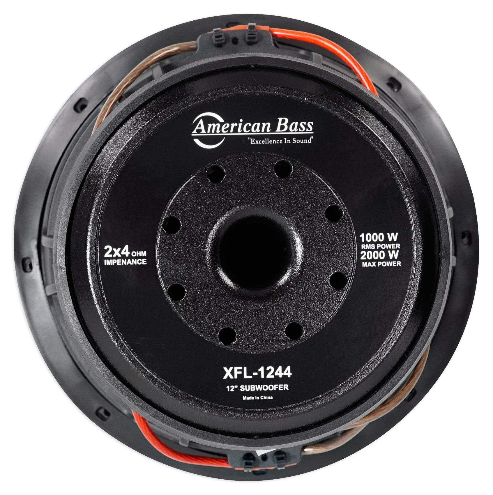 American Bass XD-1044 XD 10-inch Subwoofer 450 Watt RMS / 900 Watt Max Dual Voice Coil 4 Ohm Voice Coils 125 Oz Magnet