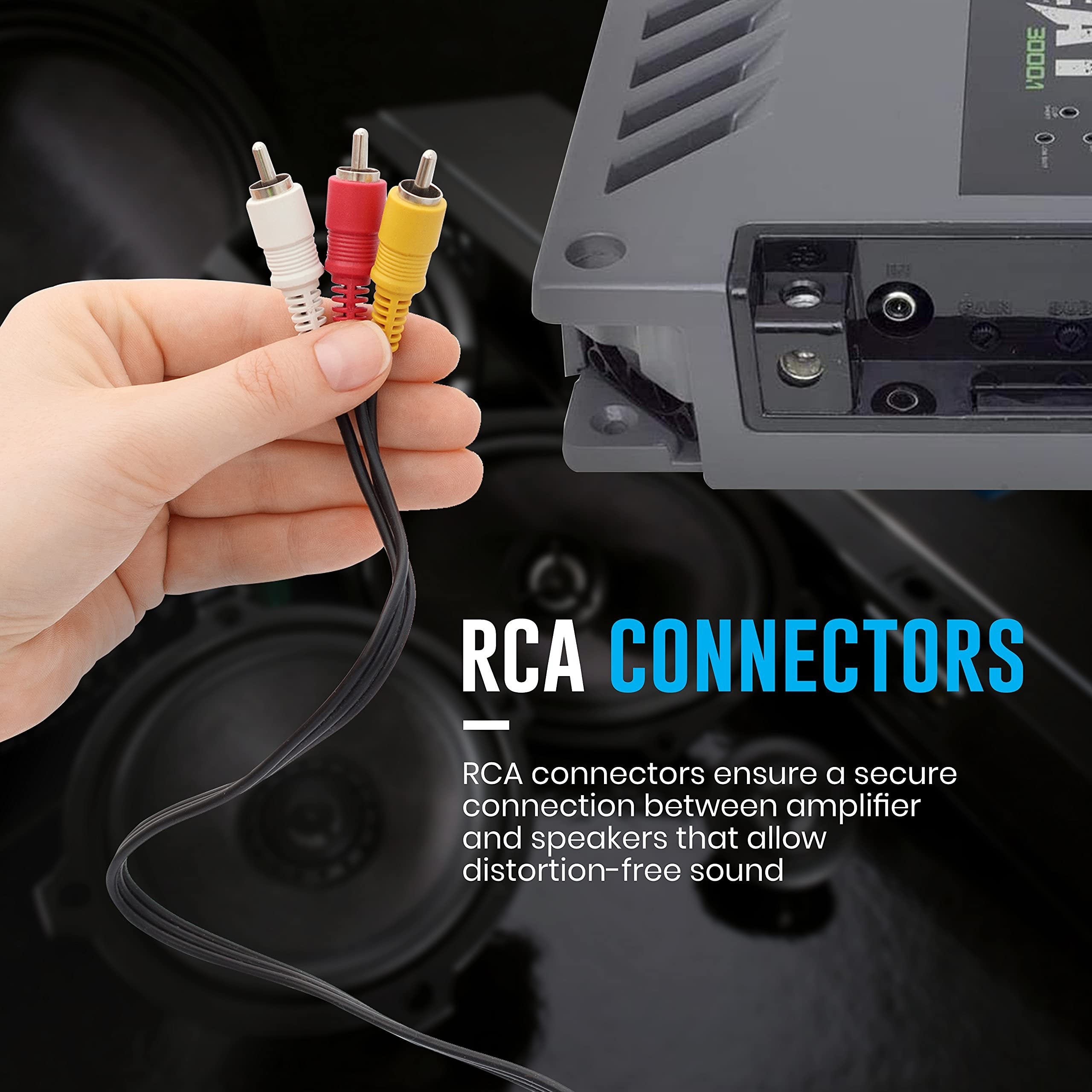 Banda 1-Channel Vehicle Audio Amplifier - 3000 Watts High-Powered Mono Bass Amplifier w/Subsonic Filter and Low Pass Filter Stable at 1 ohm, LED Indicators, Sound Specialization - BANDA BEAT3001