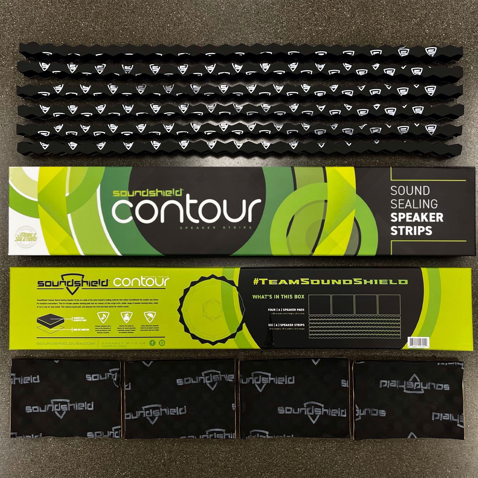 SOUNDSHIELD SSD-Contour Contour Sound Sealing Speaker Seal Strip Kit Fits Reduce Sound Spill and Balance The Front Back Waves for Clearer Sound