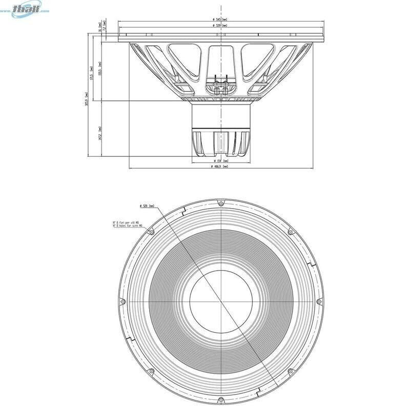 Eighteen Sound 21NTLW5000.8 LF Driver 21-inch Diameter Next Generation High...
