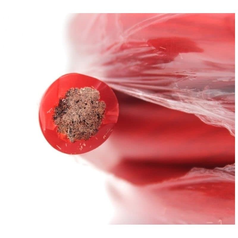 DEEJAY LED 0 Gauge Pure Copper Interconnect Cable, 50', Red - TBH050REDCOPPER