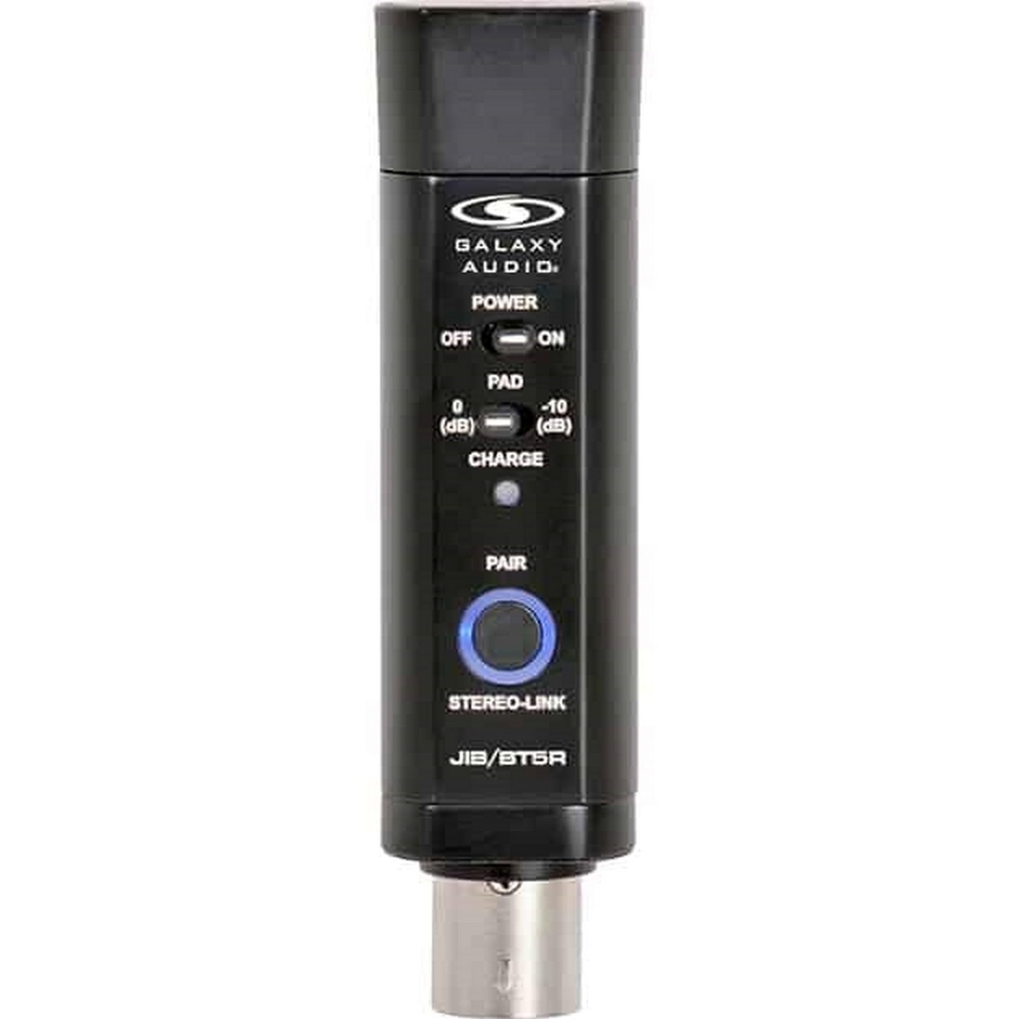 GALAXY AUDIO JIBBT5R Wireless XLR Bluetooth 5 Receiver Allows A User to Transmit Quality Bluetooth Audio Wirelessly from A Smartphone to an Active Speaker Or Mixing Console