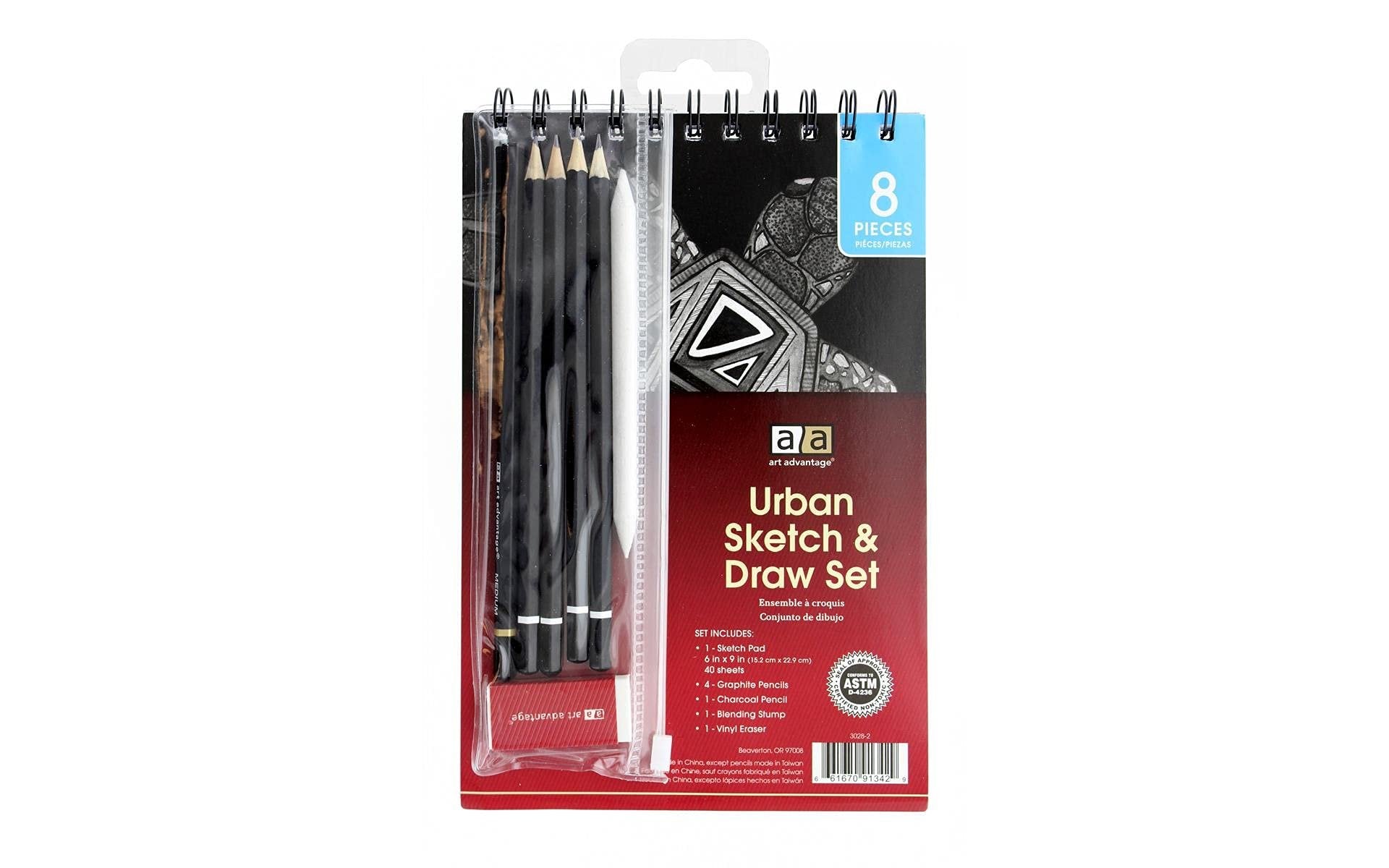 Art Advantage Drawing Set, Graphite & Charcoal