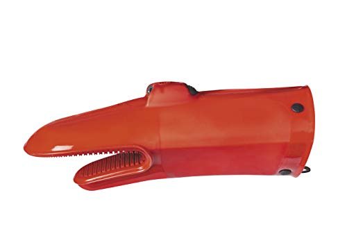 Mastrad Silicone Oven Mitt with LED Light - Lights Up Oven Or BBQ - Non Slip Grooves and Cotton Lining