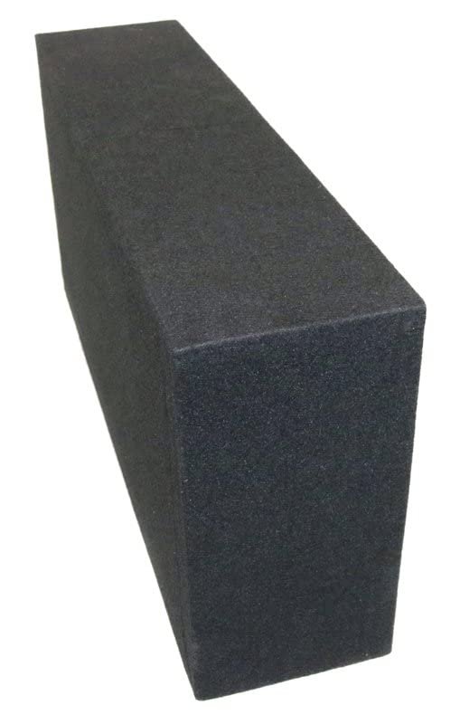 DEEJAY LED Premium Quality 10-in Empty Twin Speaker Enclosure Black for Two 10-in Woofers Pre Cut Wire Holes Pre Cut 1-in Terminal Hole Durable Carpet Finish 5/8-in MDF DEEJAY LED CHUCHERA10BLACK