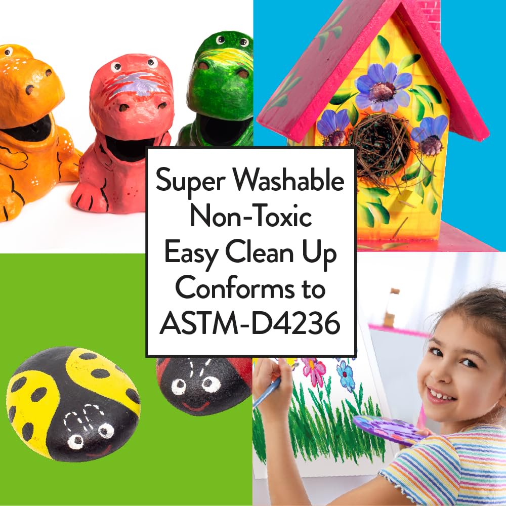 Cra-Z-Art Washable Poster Kids Paint, 20 Count