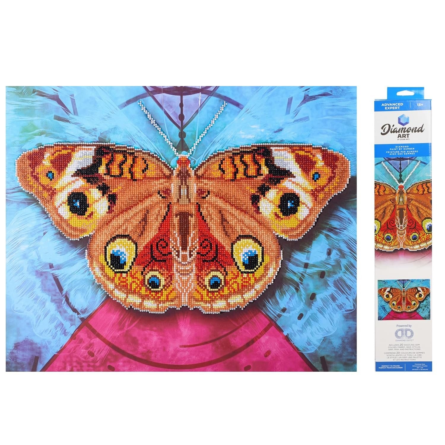 Leisure Arts Moth DIAMND Art KIT 16X20