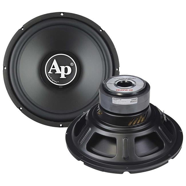 Audiopipe TS-PP2-12 1000W 29-1500Hz 86dB 12" 4-Layer 4 Ohms Voice Coil Subwoofer