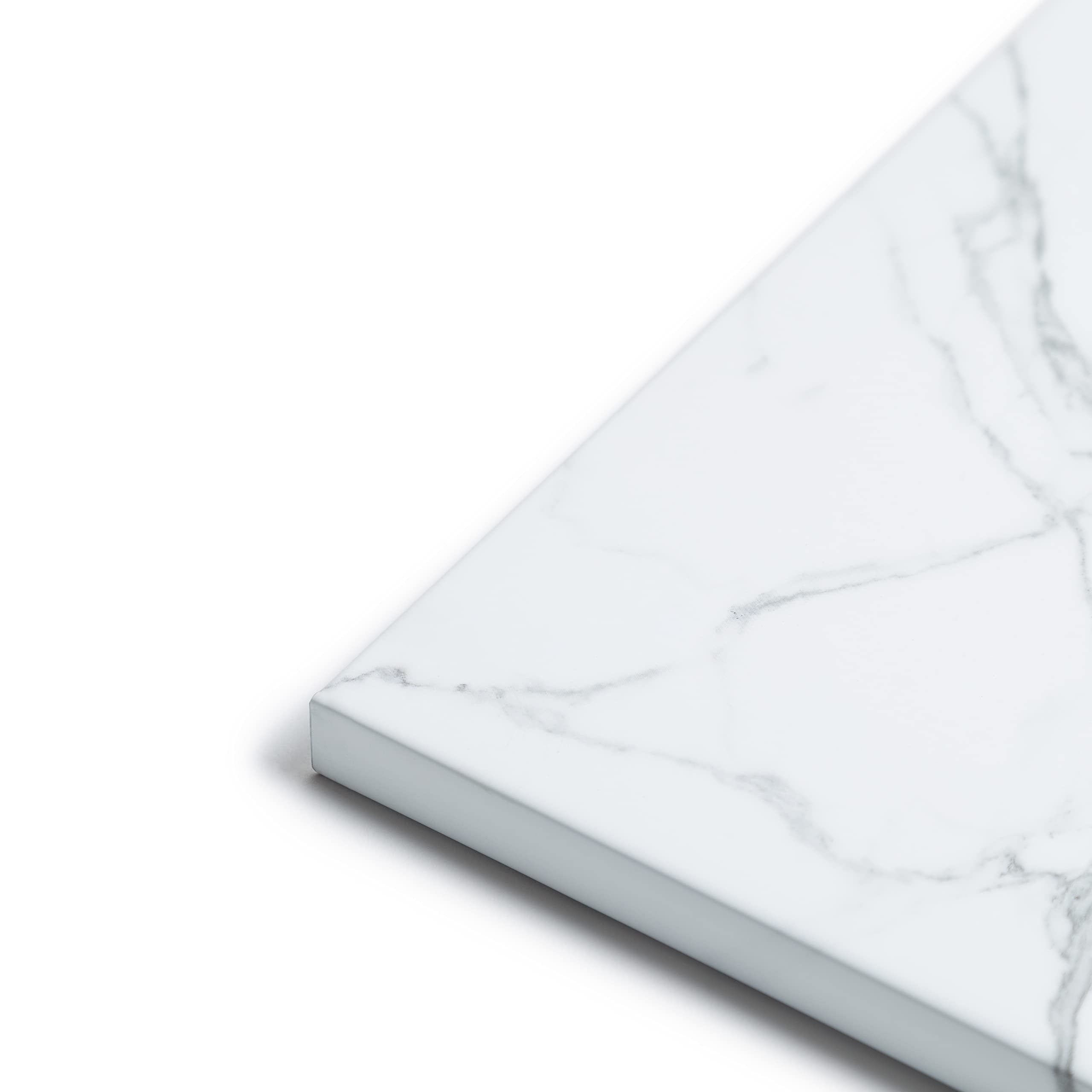 U Brands Magnetic Marble Print Dry Erase Board, 11"x15.5", Frameless, Includes Magnet and Marker