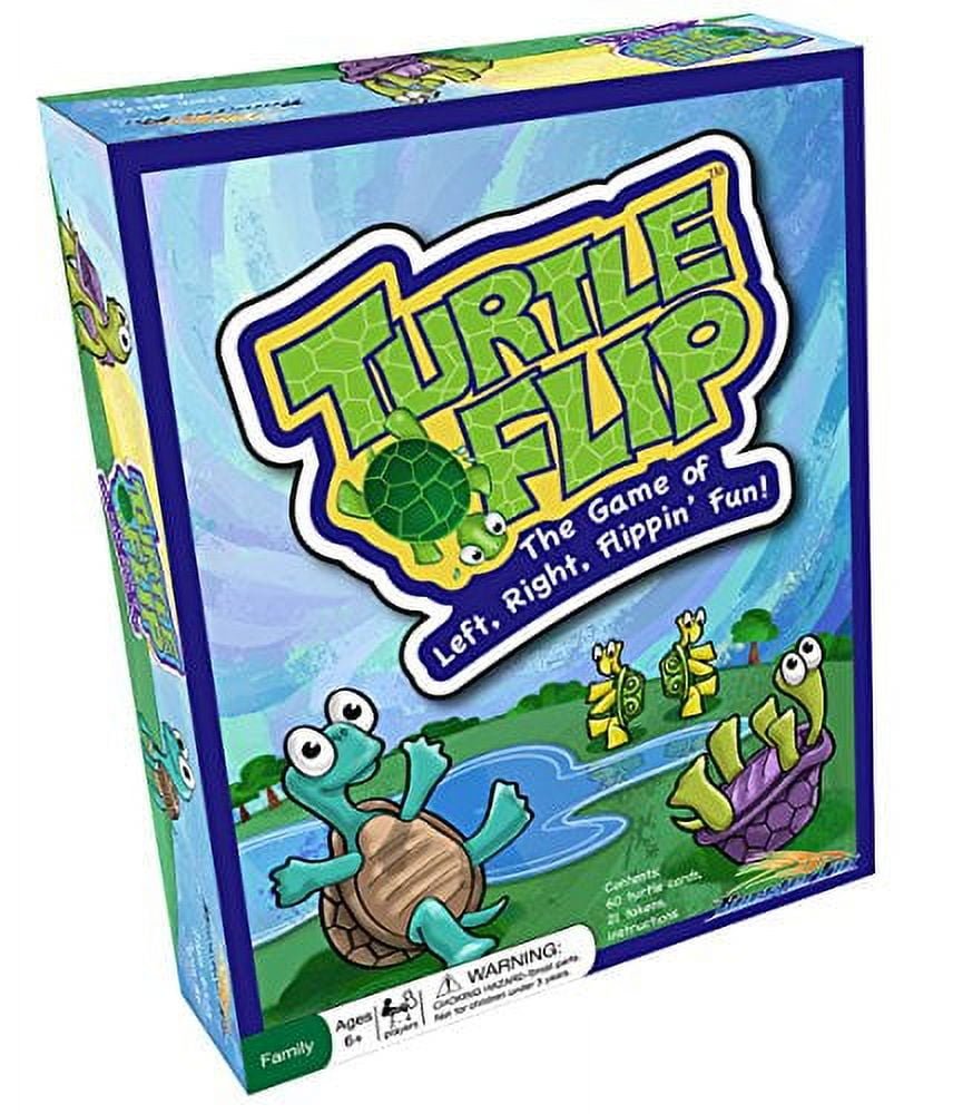 RoosterFin Turtle Flip Card Game for Families - Improve Memory and Number Counting Skills
