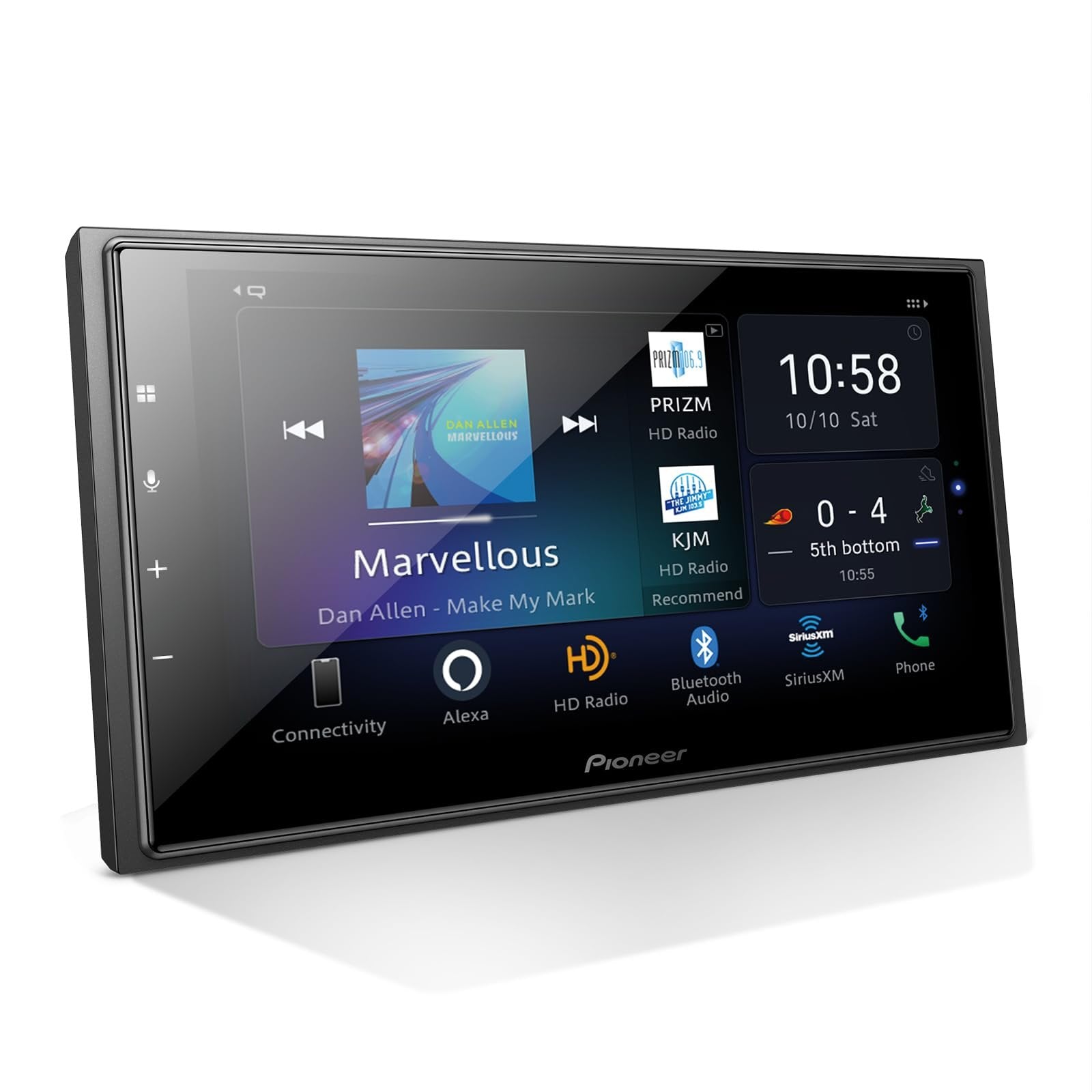 Pioneer DMH-WC5700NEX 6.8” Multimedia Digital Media Receiver with Wireless Apple CarPlay and Android Auto, Built-In Bluetooth, WiFi and Amazon Alexa, Modular Design, Capacitive Touchscreen