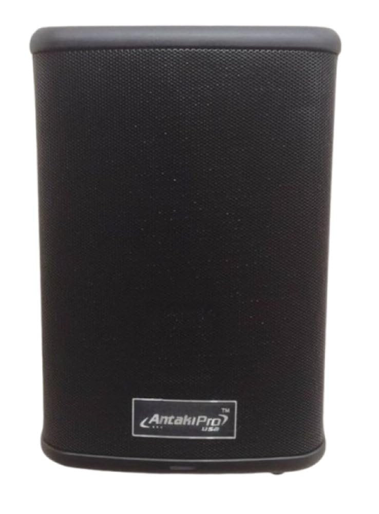 ANTAKIPRO AP-8BT 8-inch AC-DC Powered DJ PA Speaker Bluetooth System Cabinet with Digital Signal Processor 400 Watts Rms 90-240 Volts Automatic