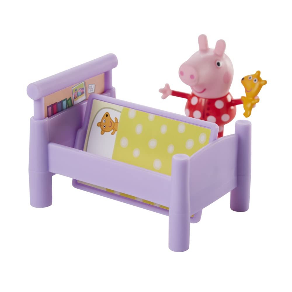Peppa Pig Peppa's Adventures Bedtime with Peppa Accessory Set Preschool Toy, Figure and 5 Accessories, for Ages 3 and up