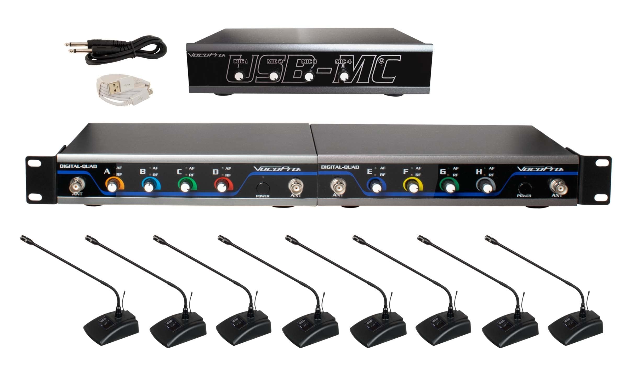 VocoPro Wireless Microphones and Transmitters, USB-Conference 8