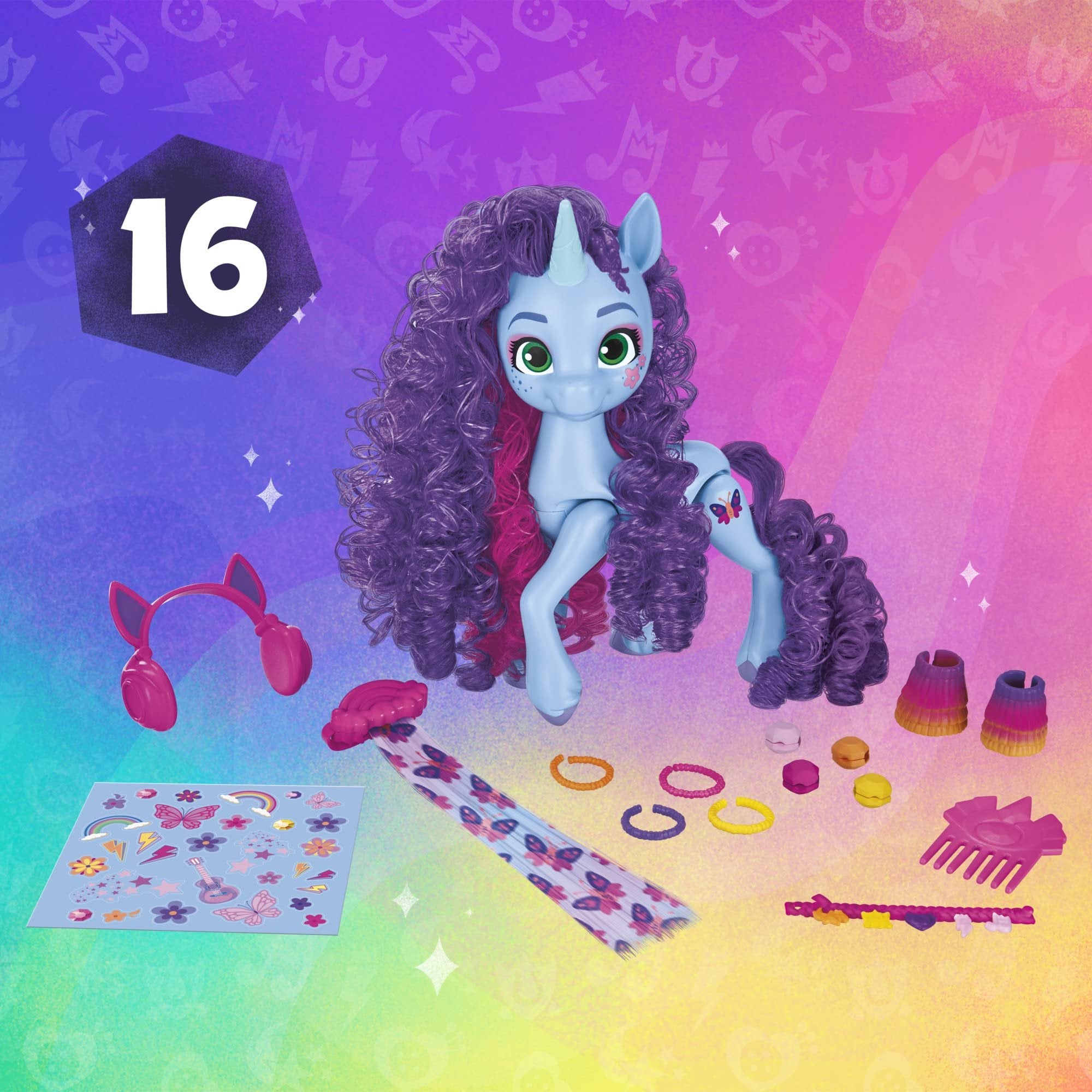 My Little Pony Toys Misty Brightdawn Style of The Day, 5-Inch Hair Styling Dolls, Toys for 5 Year Old Girls and Boys