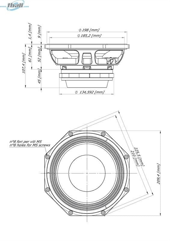 Eighteen Sound 8NMB750-8 18 Sound 8 Mid Bass Neo 700w