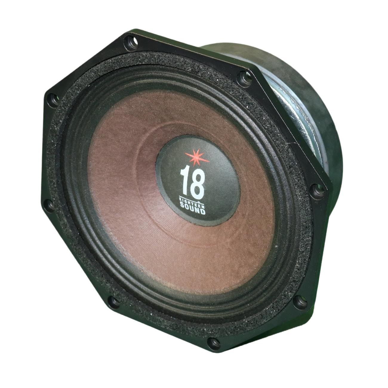 18 Sound 8MB720-8 8 inch Woofer Midbass Driver High Power Octragon Shape 250 Wrms 500 Watt Peak 8 Ohm Weather Protected Cone 2" Voice Coil