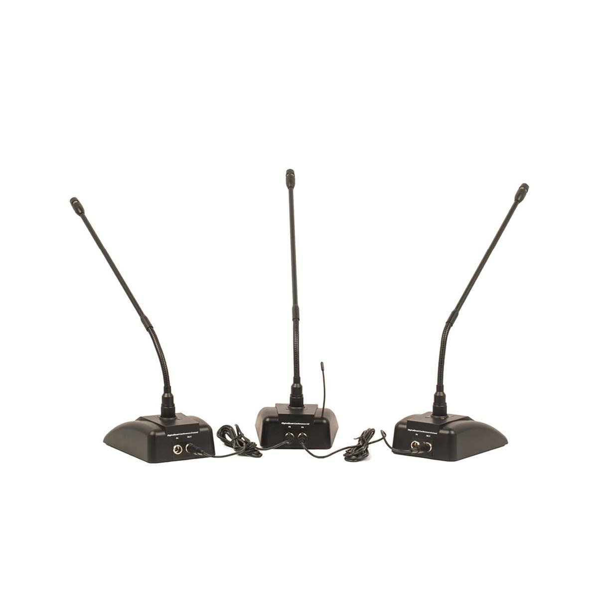 Digital-Conference-48-Extend - Expandable Plug &-Play Wireless/Wired Conference System with 48 Microphones