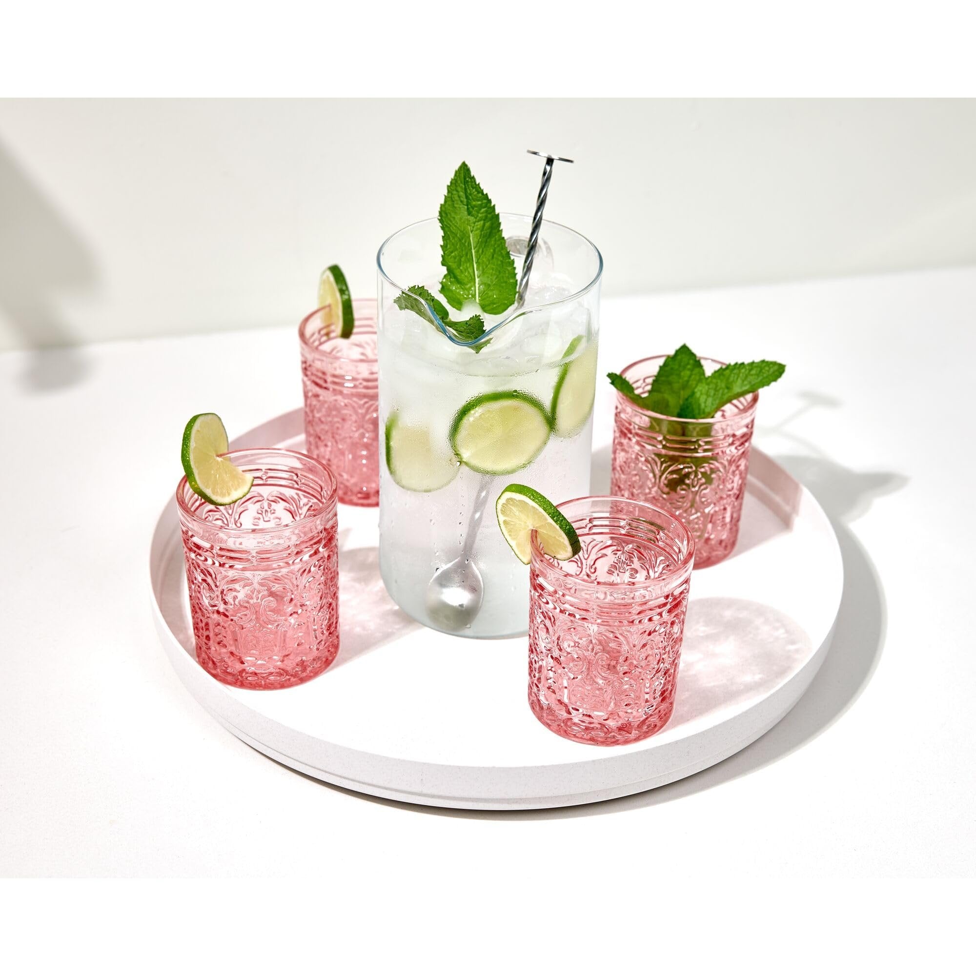 iDesign Recycled Plastic Lazy Susan Turntable Organizer, The Rosanna Pansino Collection – 14.9” L x 14.85” W x 1.6” H, Coconut