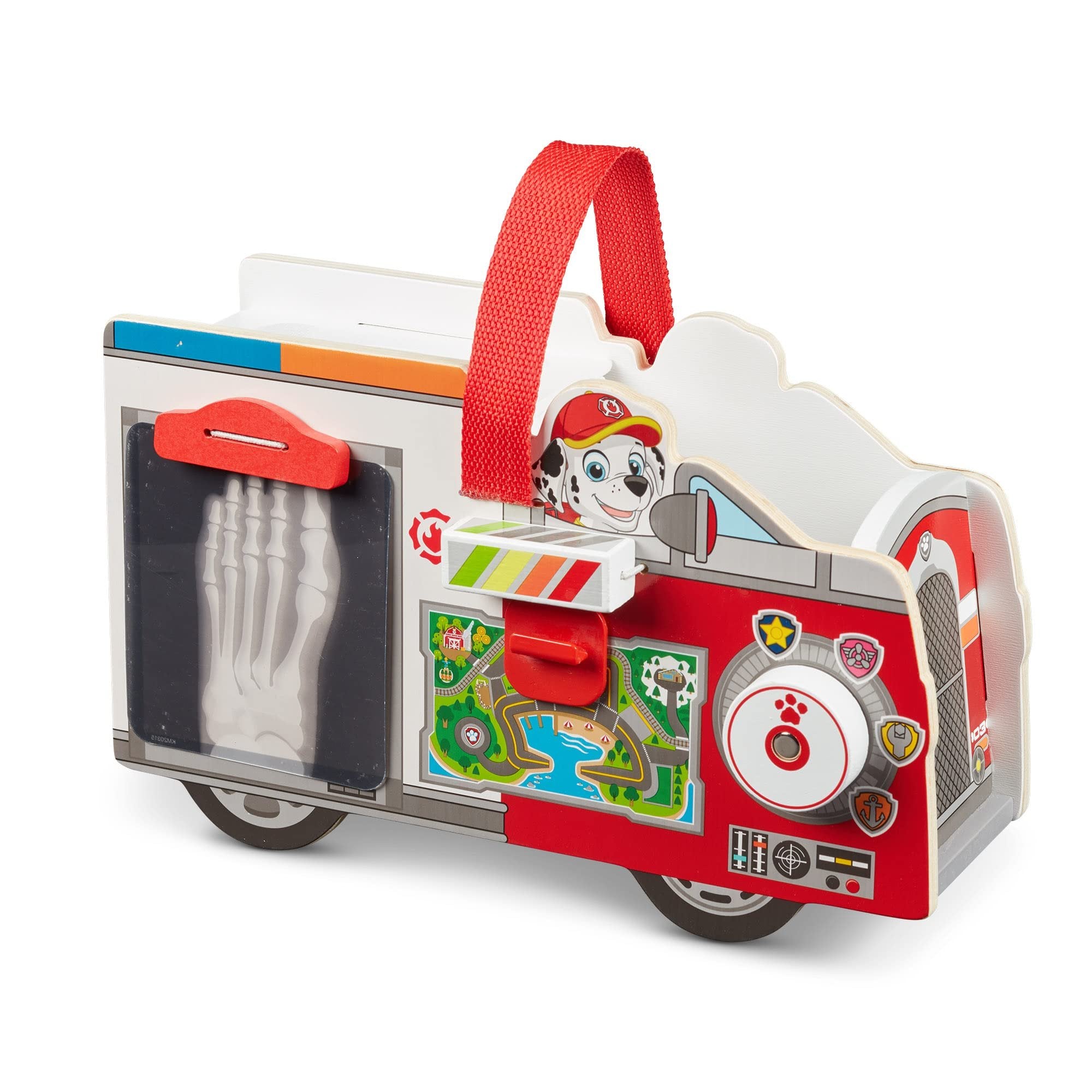 Melissa & Doug PAW Patrol Marshall's Wooden Rescue EMT Caddy (14 Pieces)
