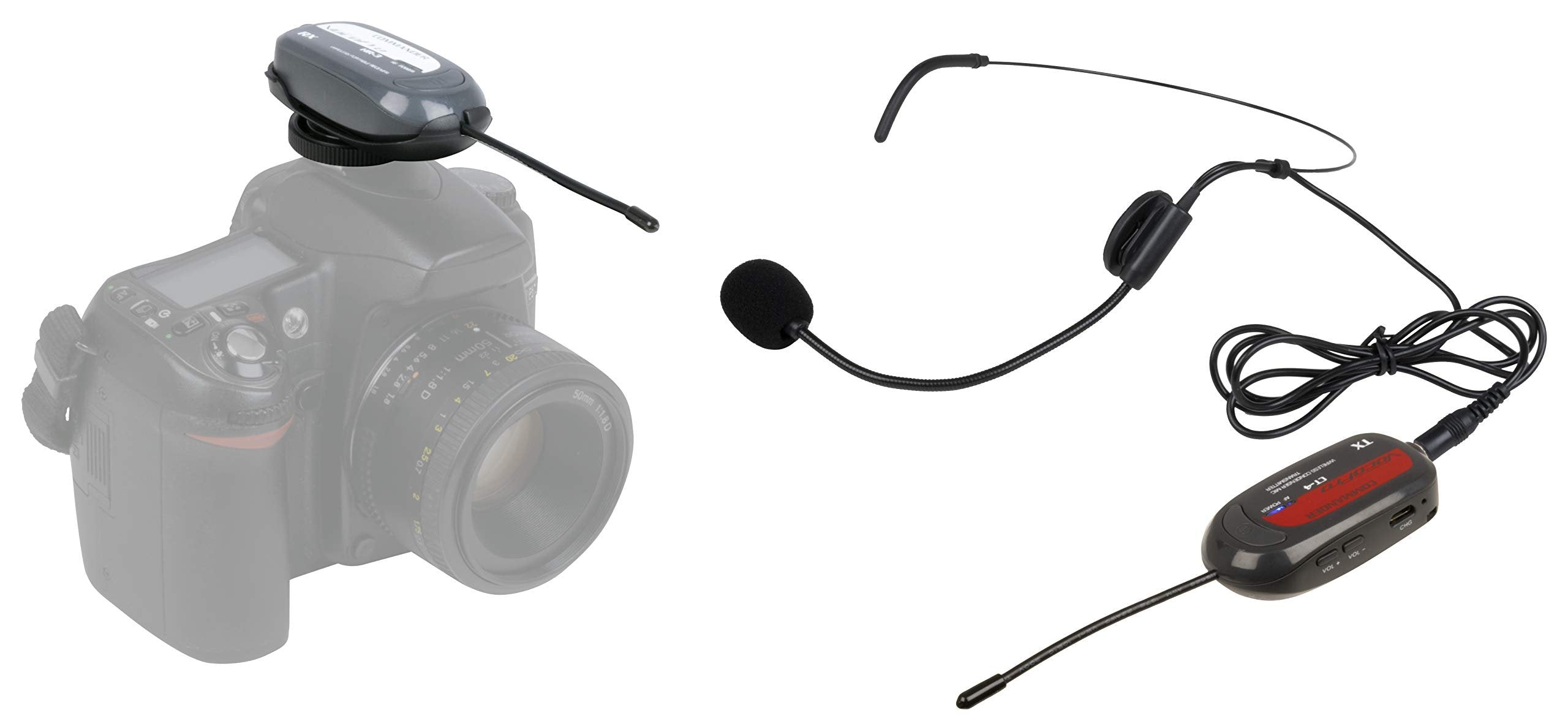VocoPro UHF Wireless Audio System for Digital Video Cameras (Commander-Film-Headset 3)