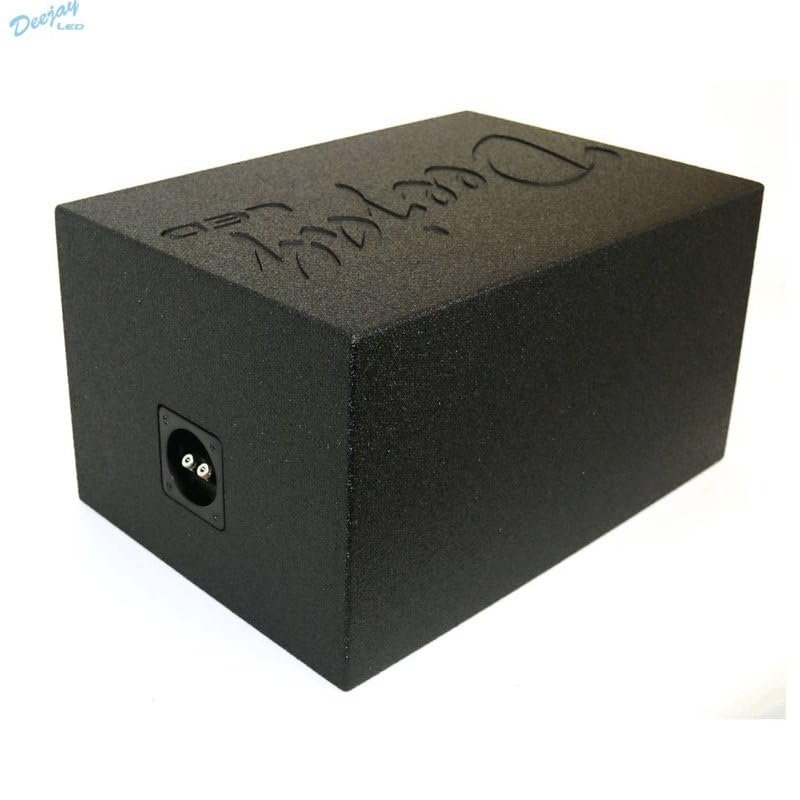 DEEJAY LED 1X10EPOXY DJL 10-in Base Box for 10-in Woofer with Tuned Port and Durable Epoxy Coat Outer Finish Embossed Logo