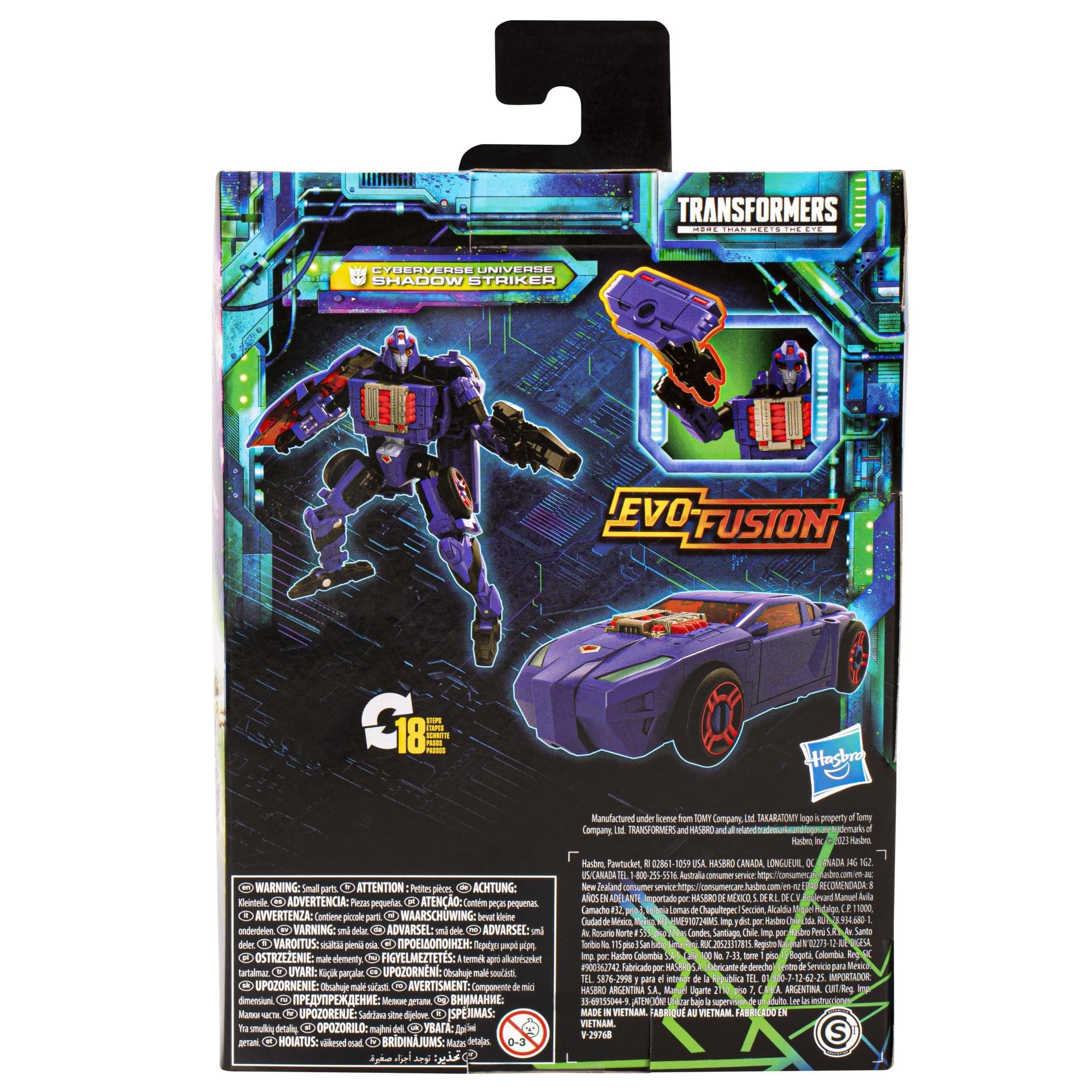 Transformers Toys Legacy Evolution Deluxe Cyberverse Universe Shadow Striker Toy, 5.5-inch, Action Figure for Boys and Girls Ages 8 and Up