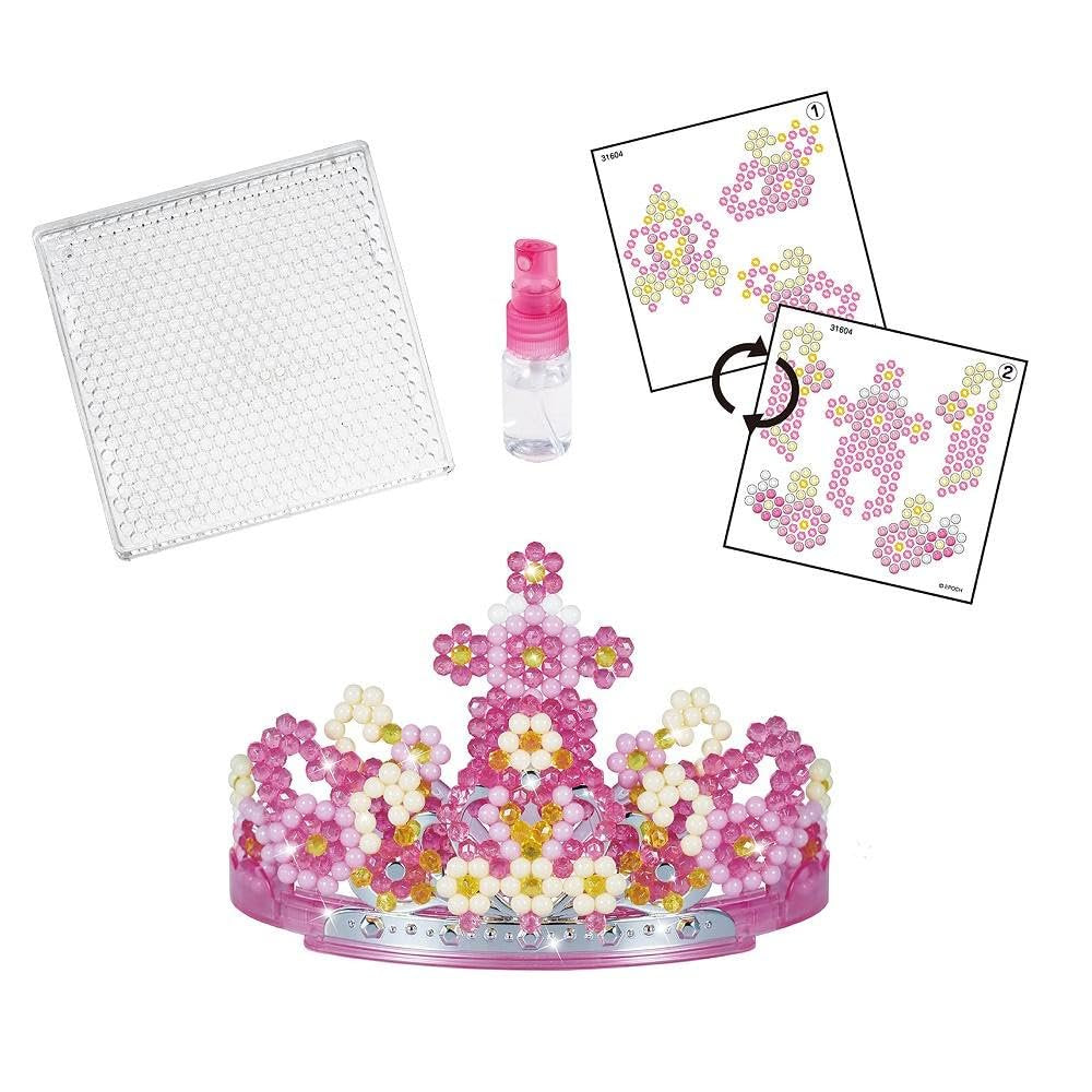 Aquabeads 3D Princess Tiara Set, Arts & Crafts Bead Kit for Children, Design a 3D Wearable Princess Tiara