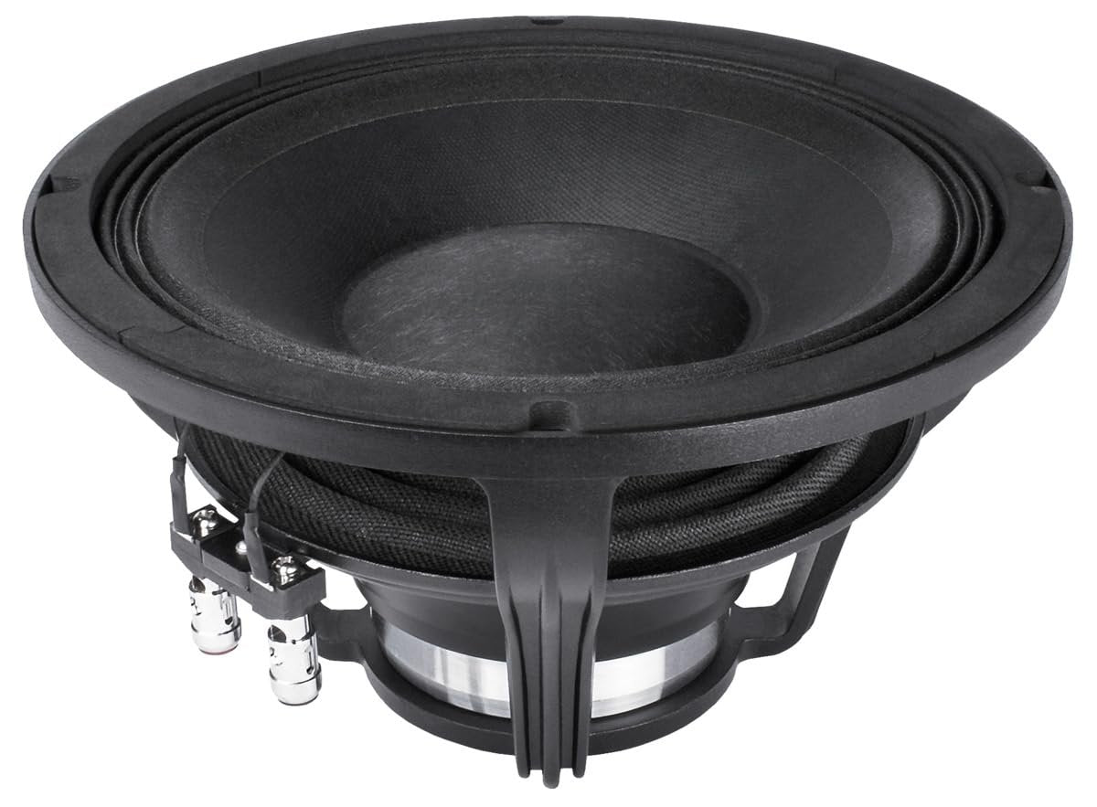 Deejayled FAITALPRO 10FH500-4 10-inch Midbass Speaker 4-Ohms with 3-in Voice Coil 500 Watt Rms 1000 Watt Max Power Capacity Triple Roll Surround Neodymium Magnet