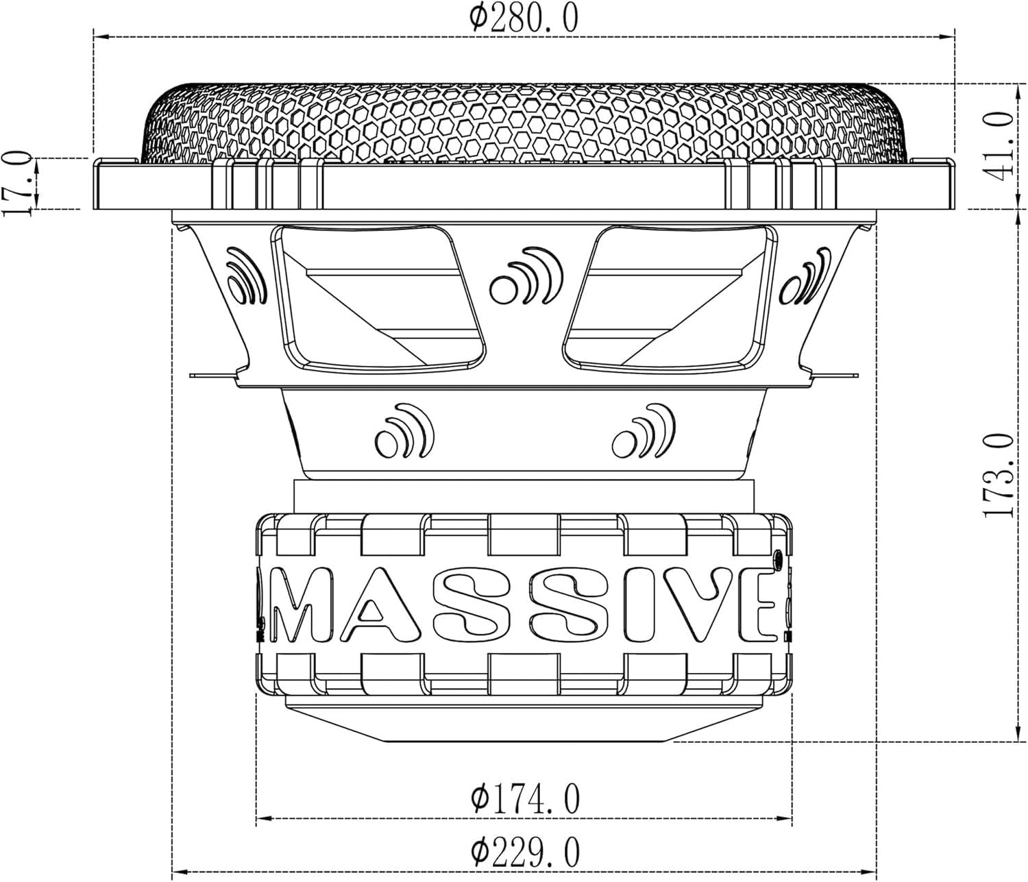 Massive Audio GTR Subwoofer Series