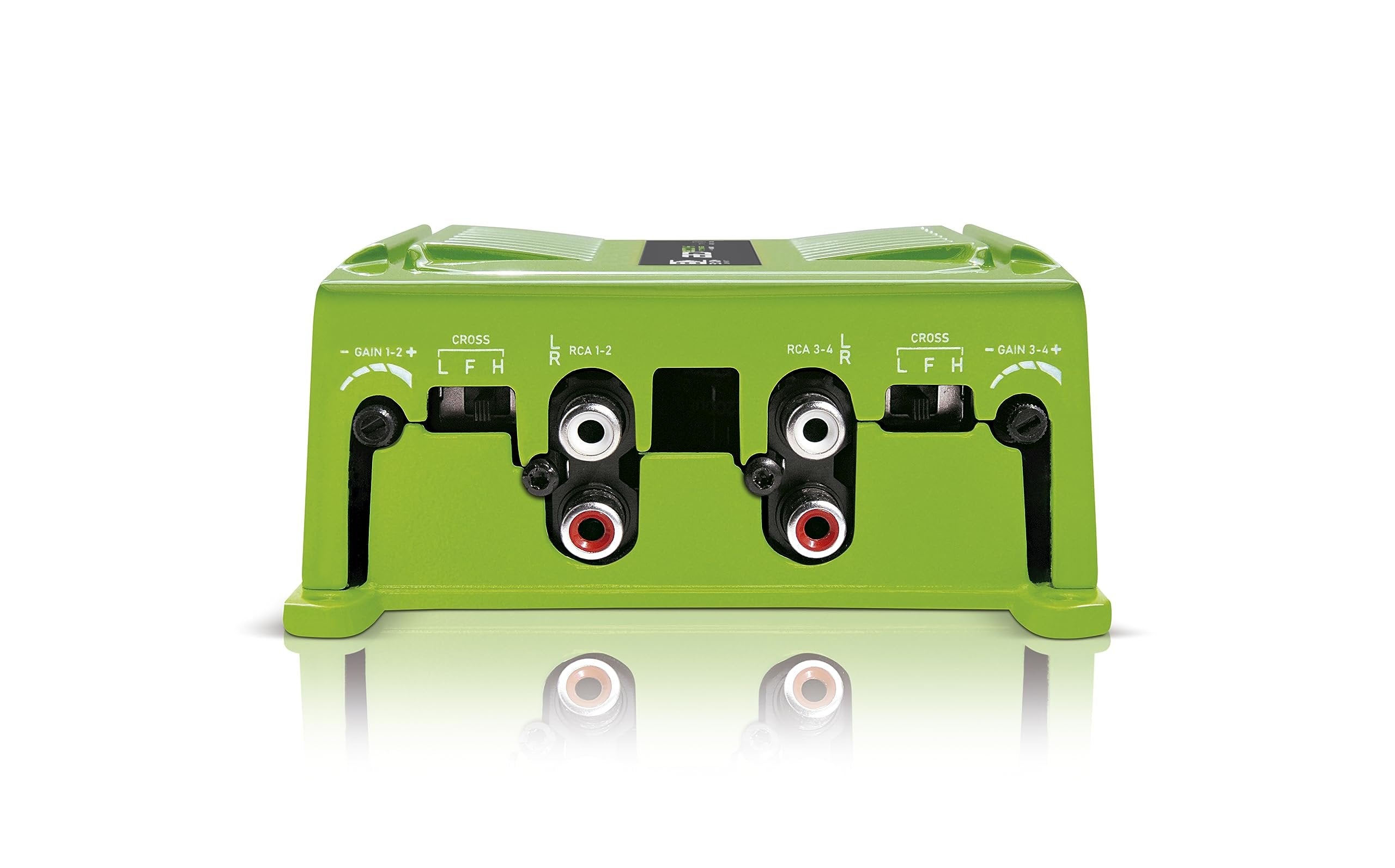 Banda Audioparts BD800.42OHMGREEN 800 Watts 4 Channel 2 Ohm Full Range Car Audio Amplfier 4 x 200 Watt Rms 4 Ohms Bridged - Green