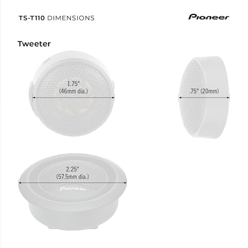 Pioneer TS-T110 7/8-Inch Hard-Dome Tweeter (Pair)