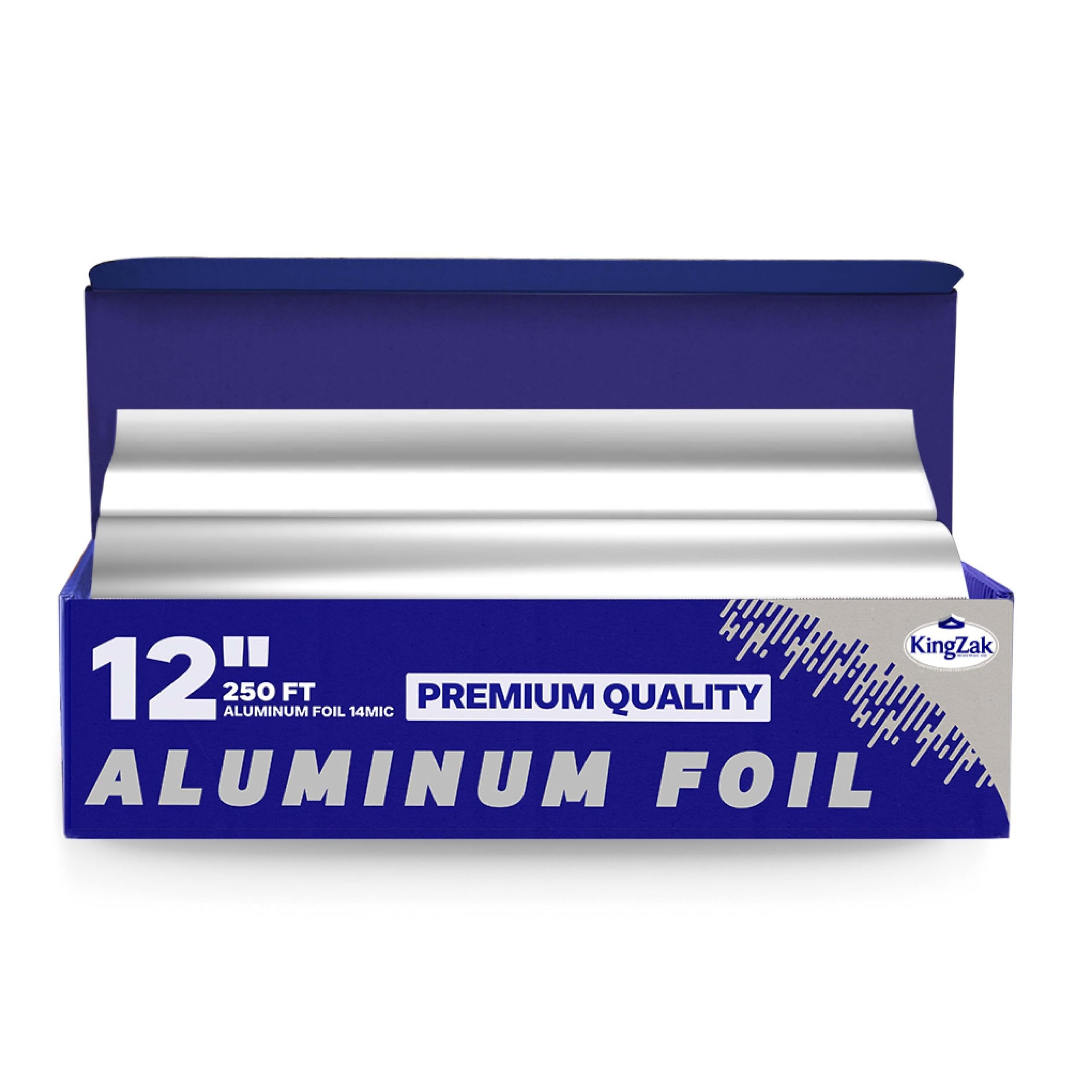 Heavy Duty Aluminum Foil, 250 Square Feet - 12" x 250' - Easy Tear Non-Stick Aluminum Foil Roll - Perfect For Multipurpose Kitchen Use, Baking, Roasting, Grilling, BBQ & Food Storage