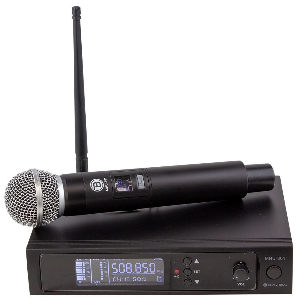 Blastking MHU301 UHF DSP Wireless Microphone System Receiver with LCD Display Digital Signal Processor