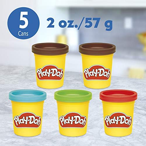 Play-Doh Kitchen Creations Candy Delight Playset for Kids 3 Years and Up with 5 Cans, Non-Toxic