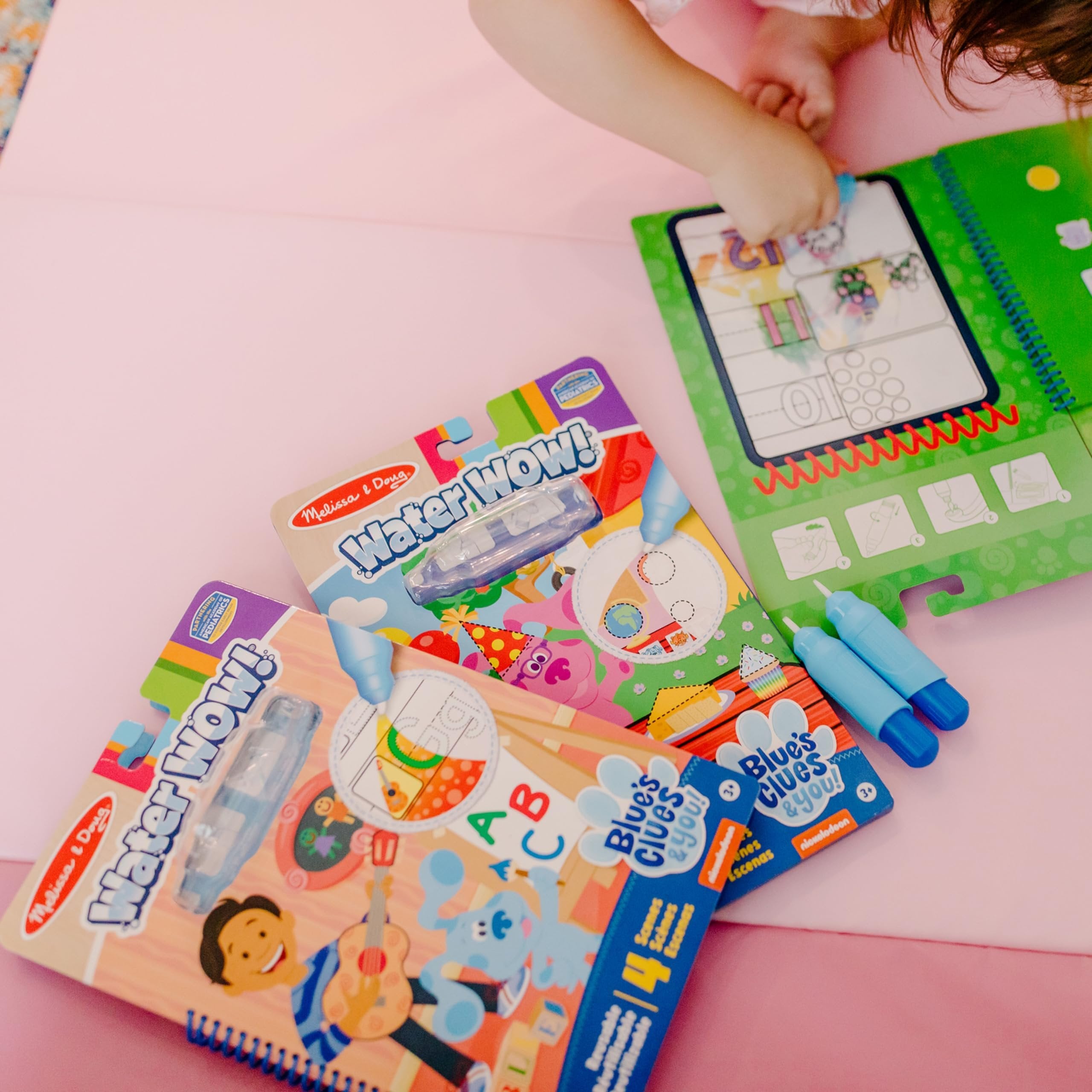 Melissa & Doug Blues Clues & You! Water Wow!! Counting Water Reveal Travel Book | Activity Pad | 3+ | Gift for Boy or Girl