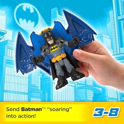 Fisher-Price Imaginext DC Super Friends Batman Toys Family Multipack Figure Set, 5 Characters & 7 Accessories for Kids Ages 3+ Years