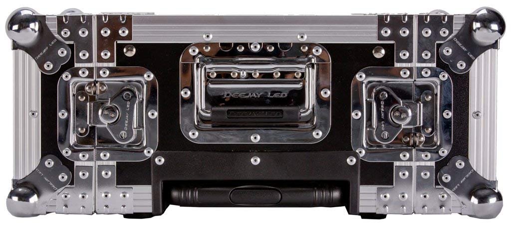 Top Quality Space DJ Rack Handle 3u Effect Deluxe Flight Road Case 14-inch Body Depth With Pull Out Handles And Wheels Fit Professional Effects Equipment DEEJAY LED TBH3UEDHW
