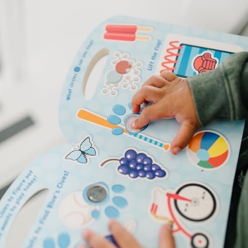 Melissa & Doug Blue's Clues & You! Children's Book - Poke-A-Dot: Shapes with Blue - FSC Certified