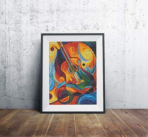 Diamond Art By Leisure Arts DMA Kit 14x16 Advanced Guitar