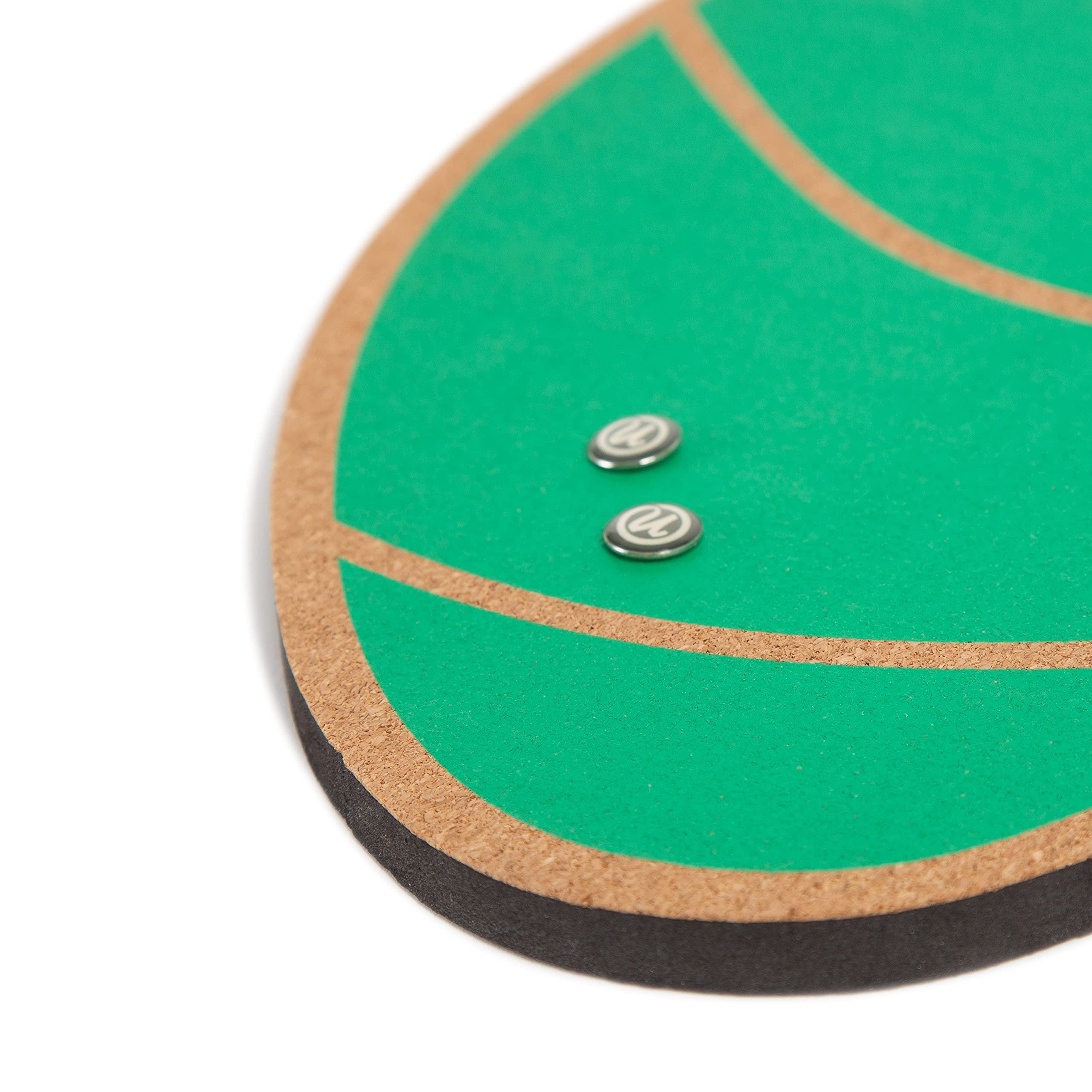 U Brands Tropical Elephant Ear Leaf Cork Bulletin Board, 14” x 17”, 1 Count