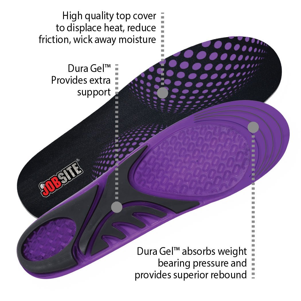 Dura Gel Insoles; Women 6-11; Trim to Fit; 1 Pr