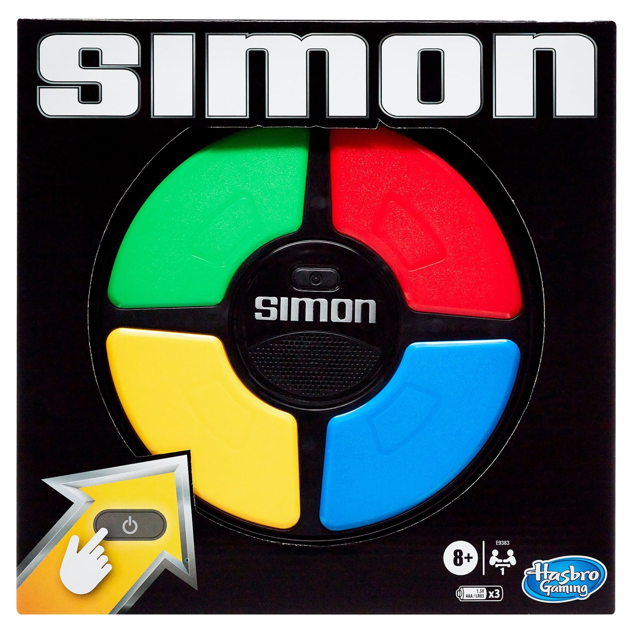 Simon Electronic Memory Kids Board Game, 1 Player, Family Games, Christmas Gifts for Kids, Ages 8+