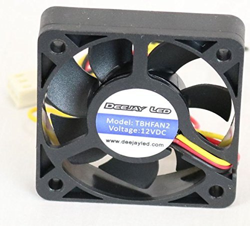 Top Quality Two-in Car Amplifier Or Computer Cooling Fan Ball Bearing 12 Volt-dc Holes To Center At 115 mm Diagonal Frame Edge At 163 Mm DEEJAY LED TBHFAN2
