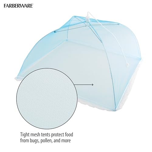 Farberware BBQ Food Tents, Set Of 2, Green and Blue